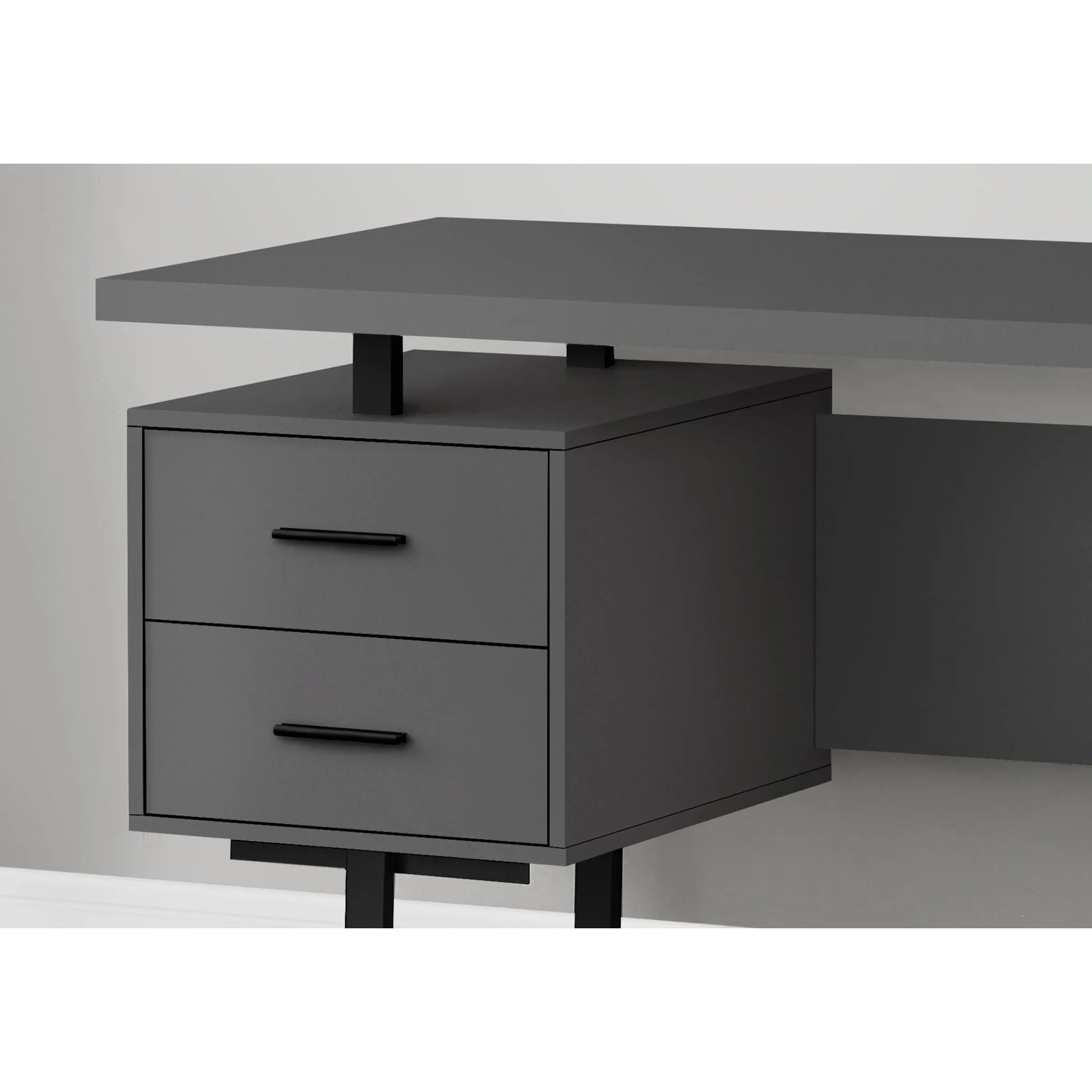 60" Desk - Modern Grey