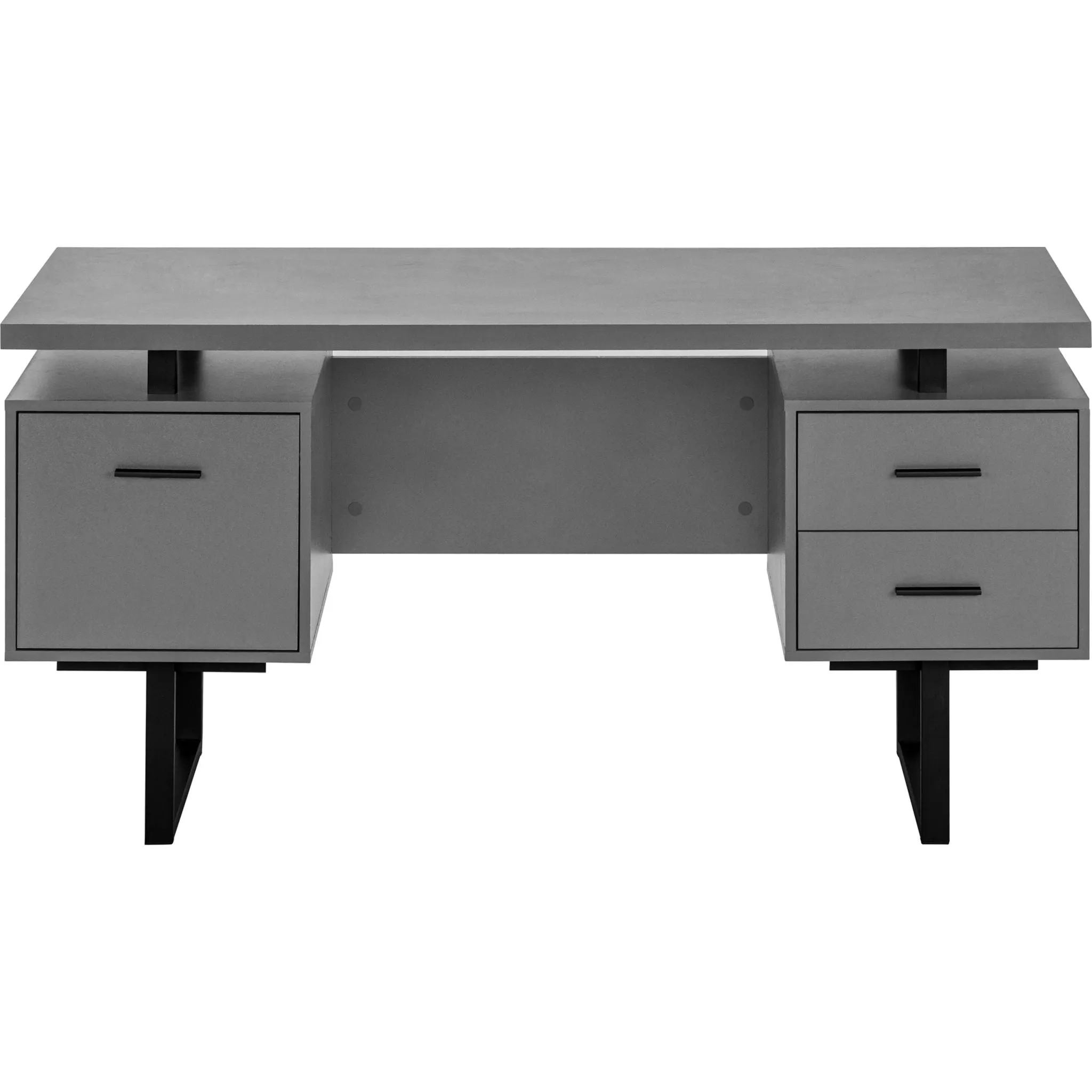 60" Desk - Modern Grey