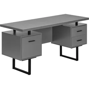 60" Desk - Modern Grey