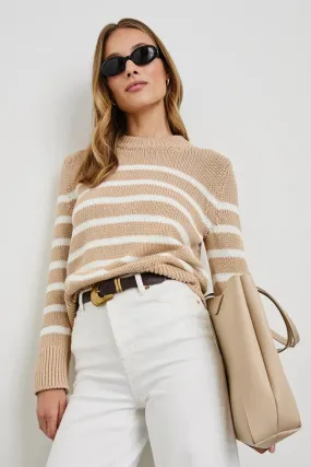 Alise Sweater -Ivory Birch Stripe