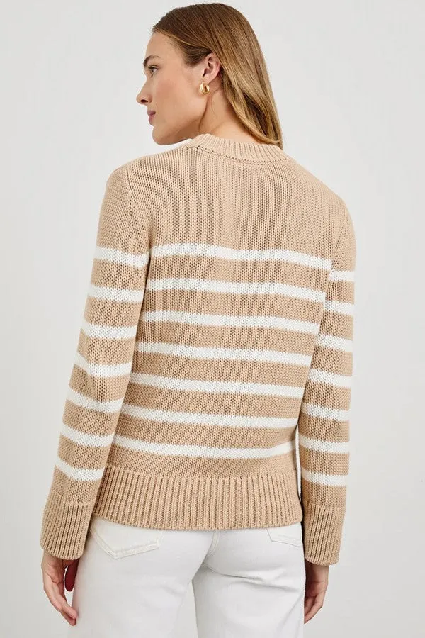 Alise Sweater -Ivory Birch Stripe