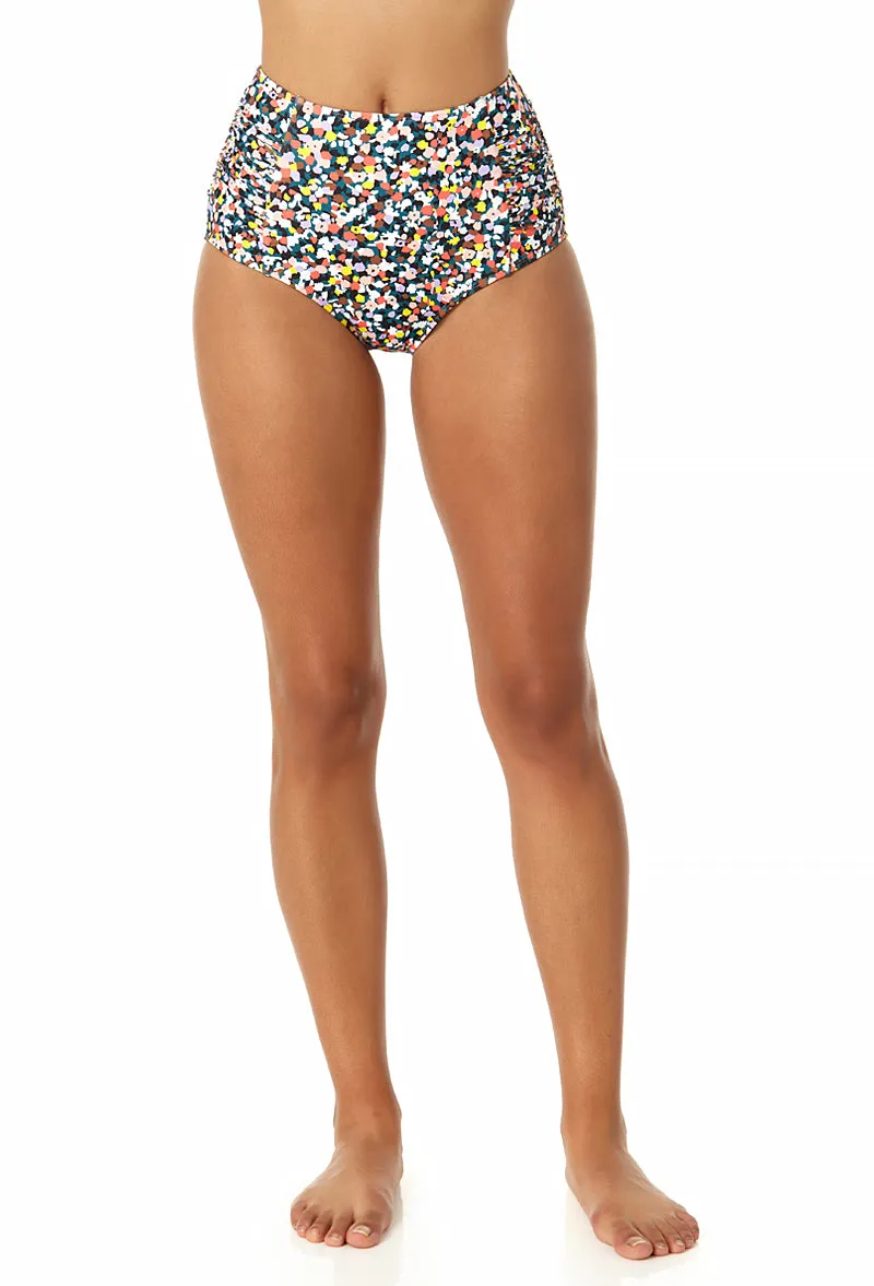 Anne Cole - Women's Shirred High Waist Tummy Control Bikini Bottom