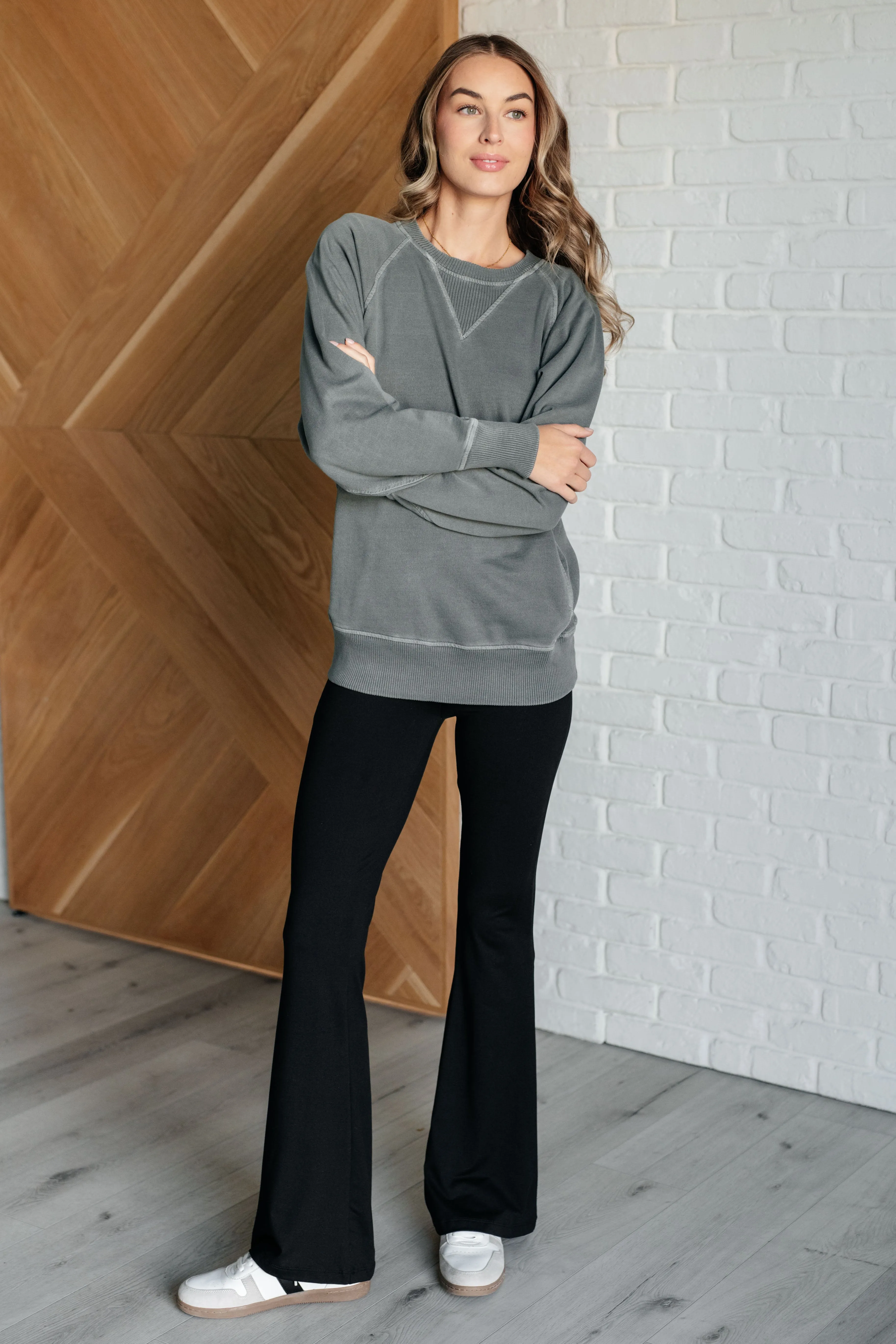 Ash Jade Mid-Weight Side Pockets Sweatshirt