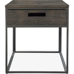 Bradley End Table - Double Fudge