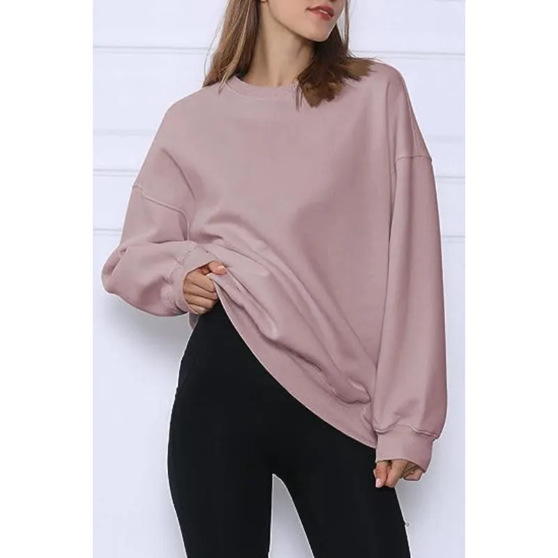 Casual Style Comfy Oversized Sweatshirts