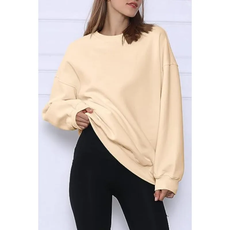 Casual Style Comfy Oversized Sweatshirts