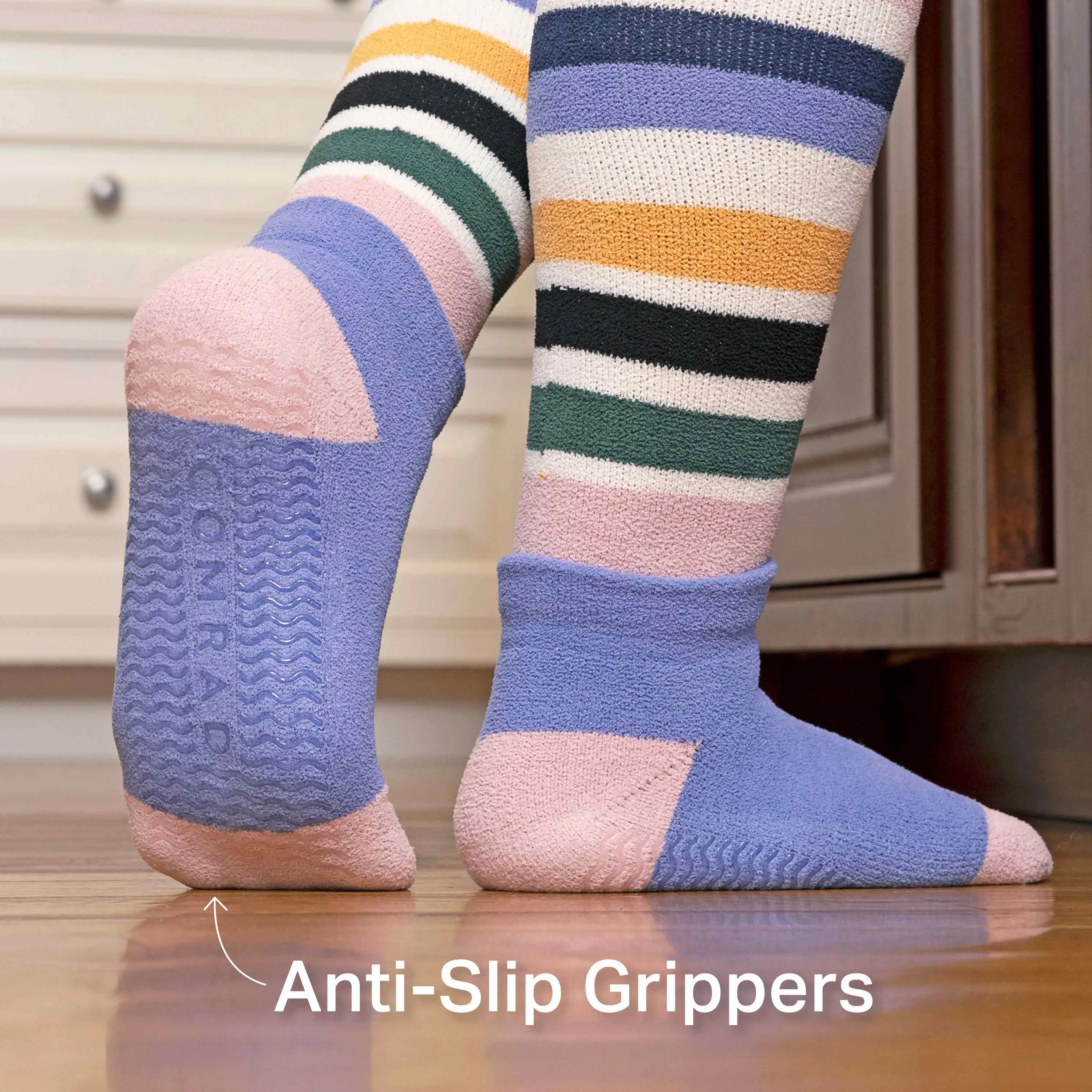 CozyGrip Compression Slipper Socks – Multi