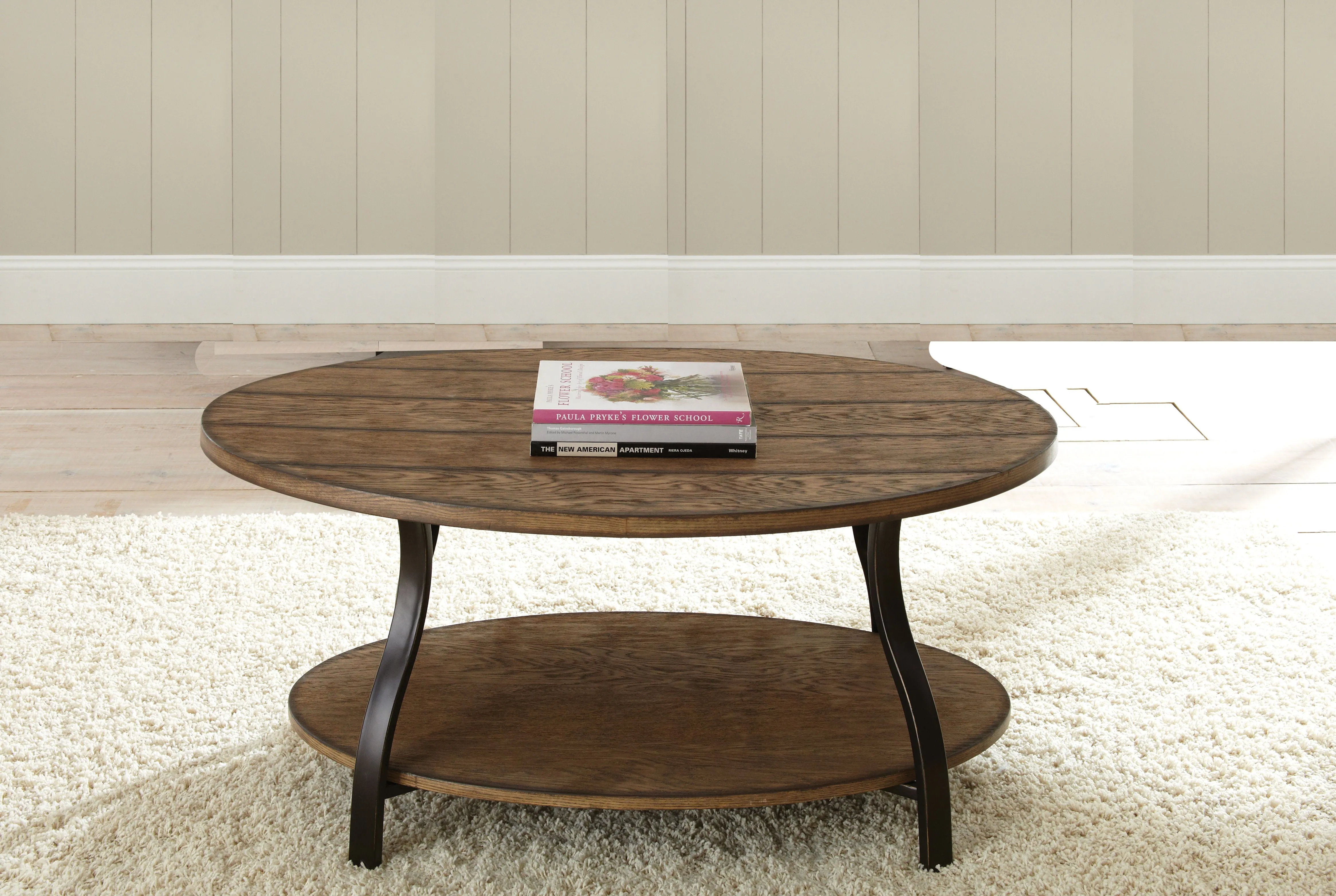 Denise - Oval Cocktail Table - Brown