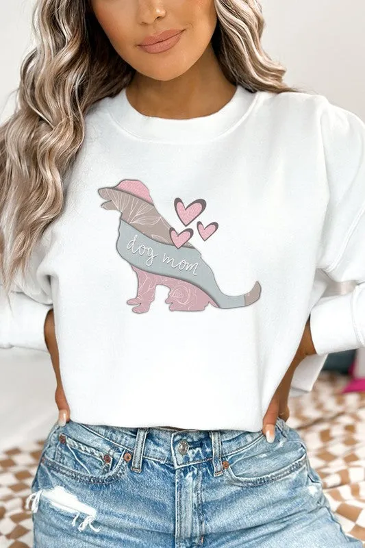 Dog Mom Soft Colored Graphic Sweatshirt