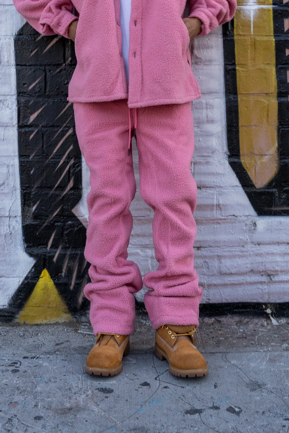 EPTM COMFY FLARE PANTS-PINK