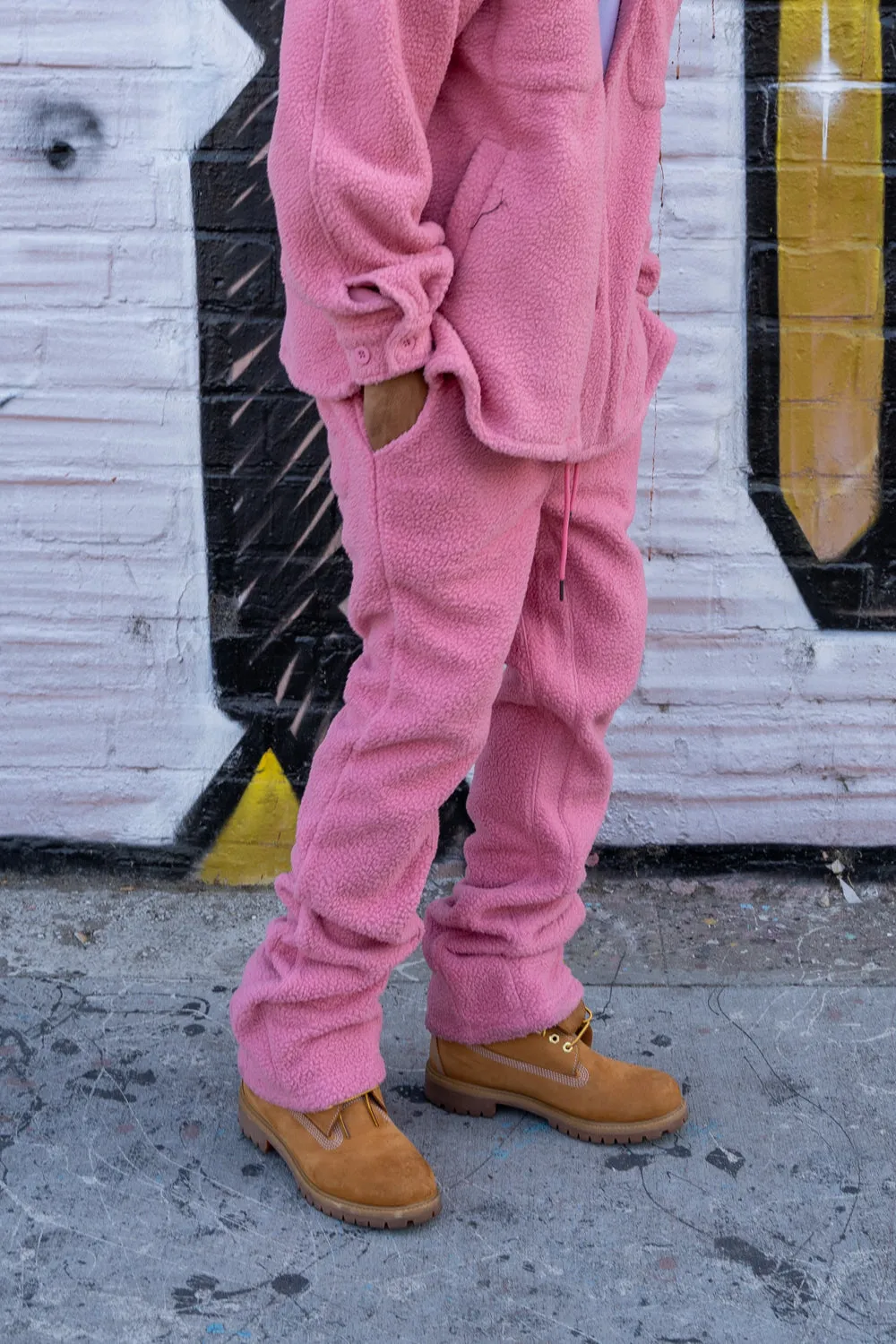 EPTM COMFY FLARE PANTS-PINK