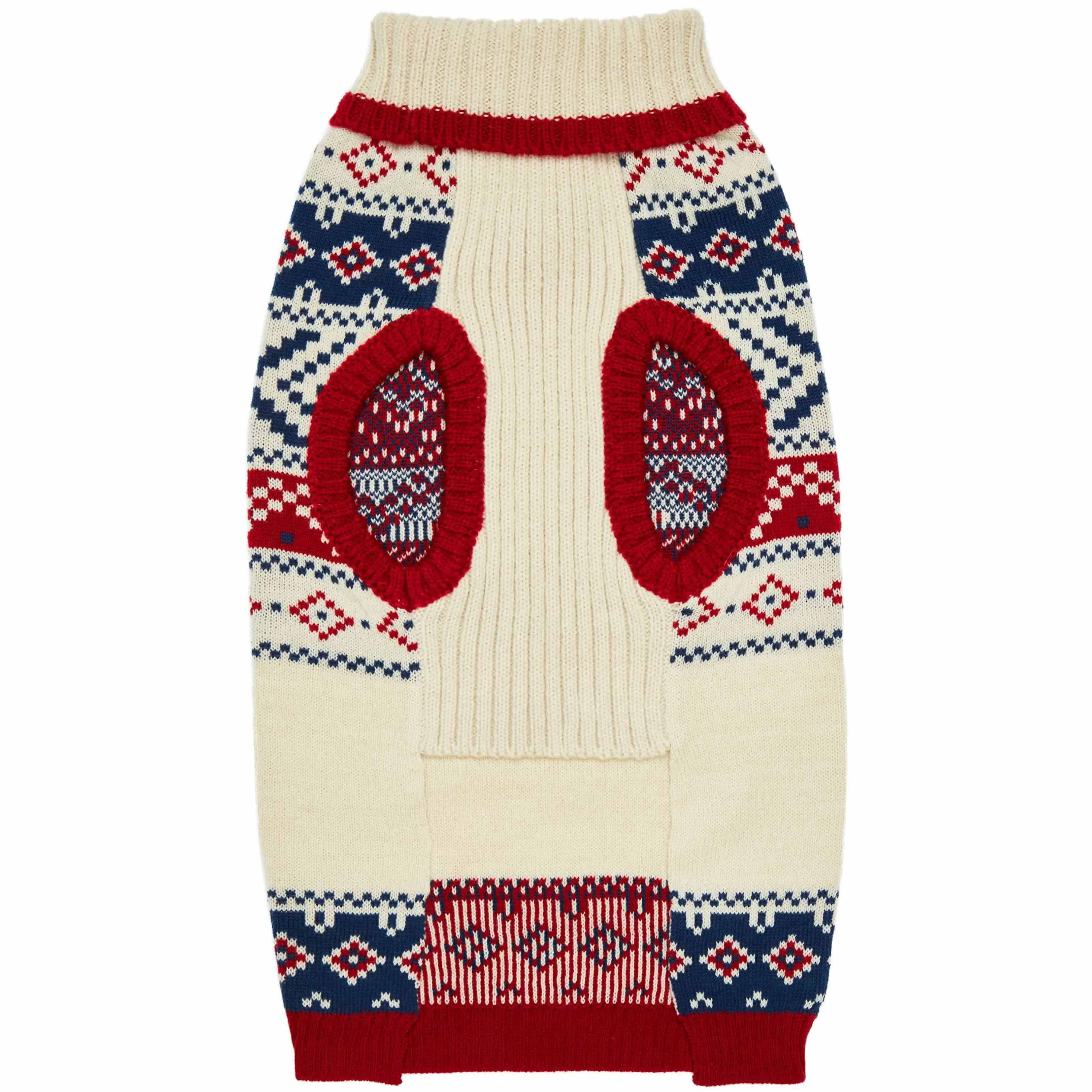 Fair Isle Family Matching Sweater in Cream, Dog - Chic Creamy White Sweater