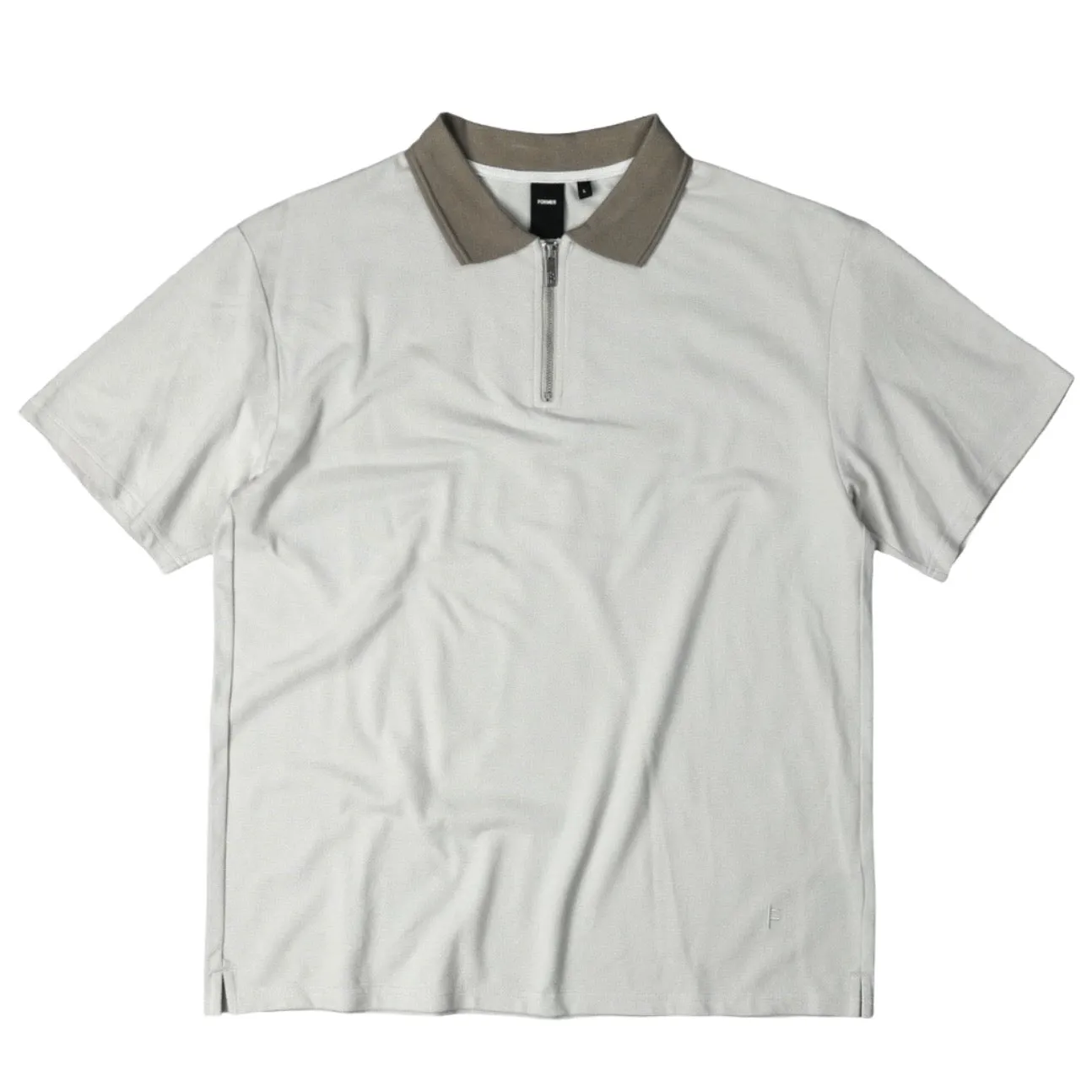 Former Uniform Zip Polo Stone