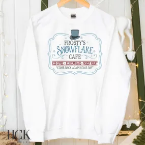 Frosty's Snowflake Cafe Crewneck Sweatshirt