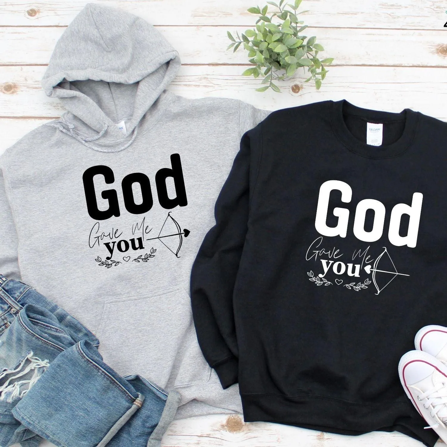 God Gave Me You Dual Set: Matching Outfits for Couples