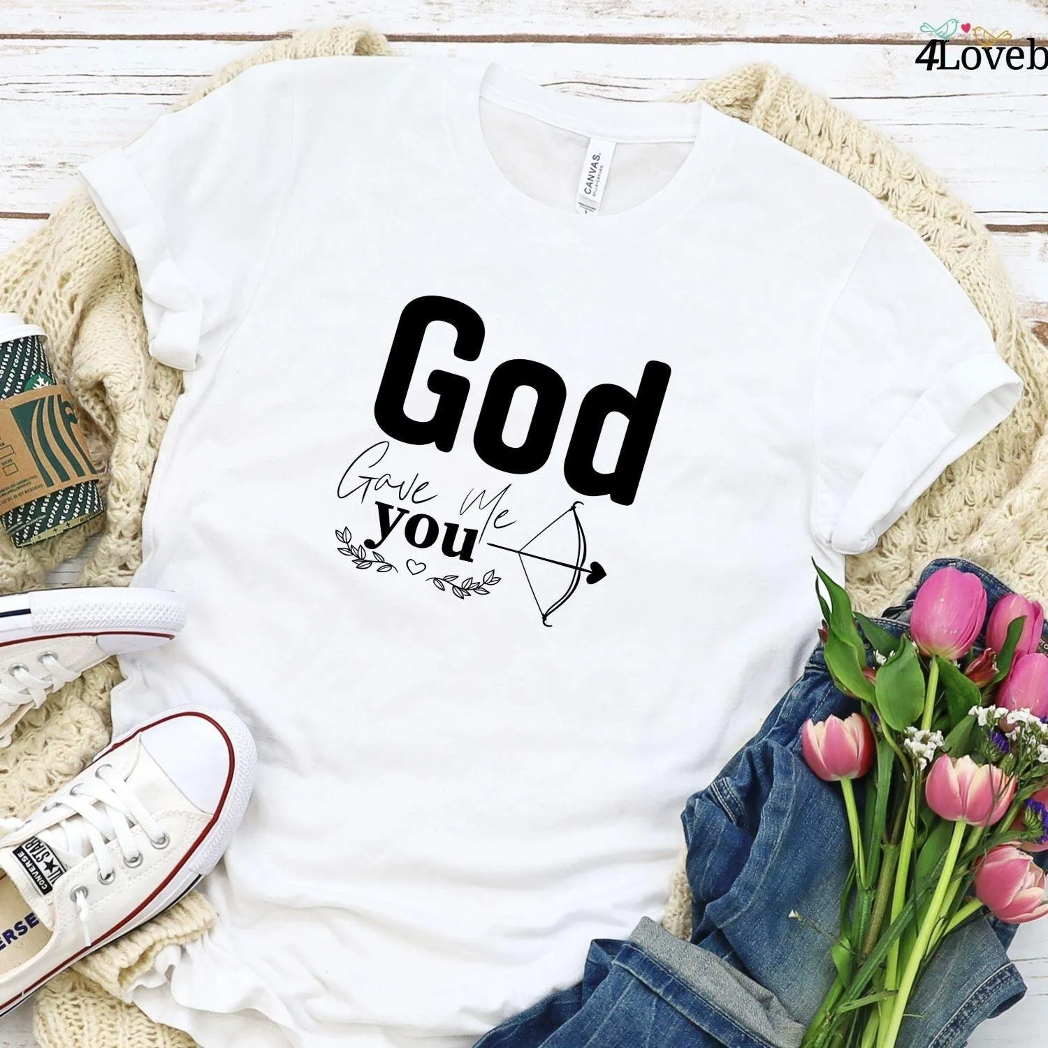 God Gave Me You Dual Set: Matching Outfits for Couples