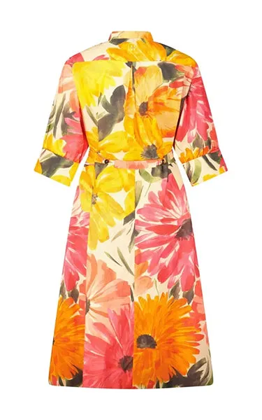 Hannes Roether Orange Print Dress