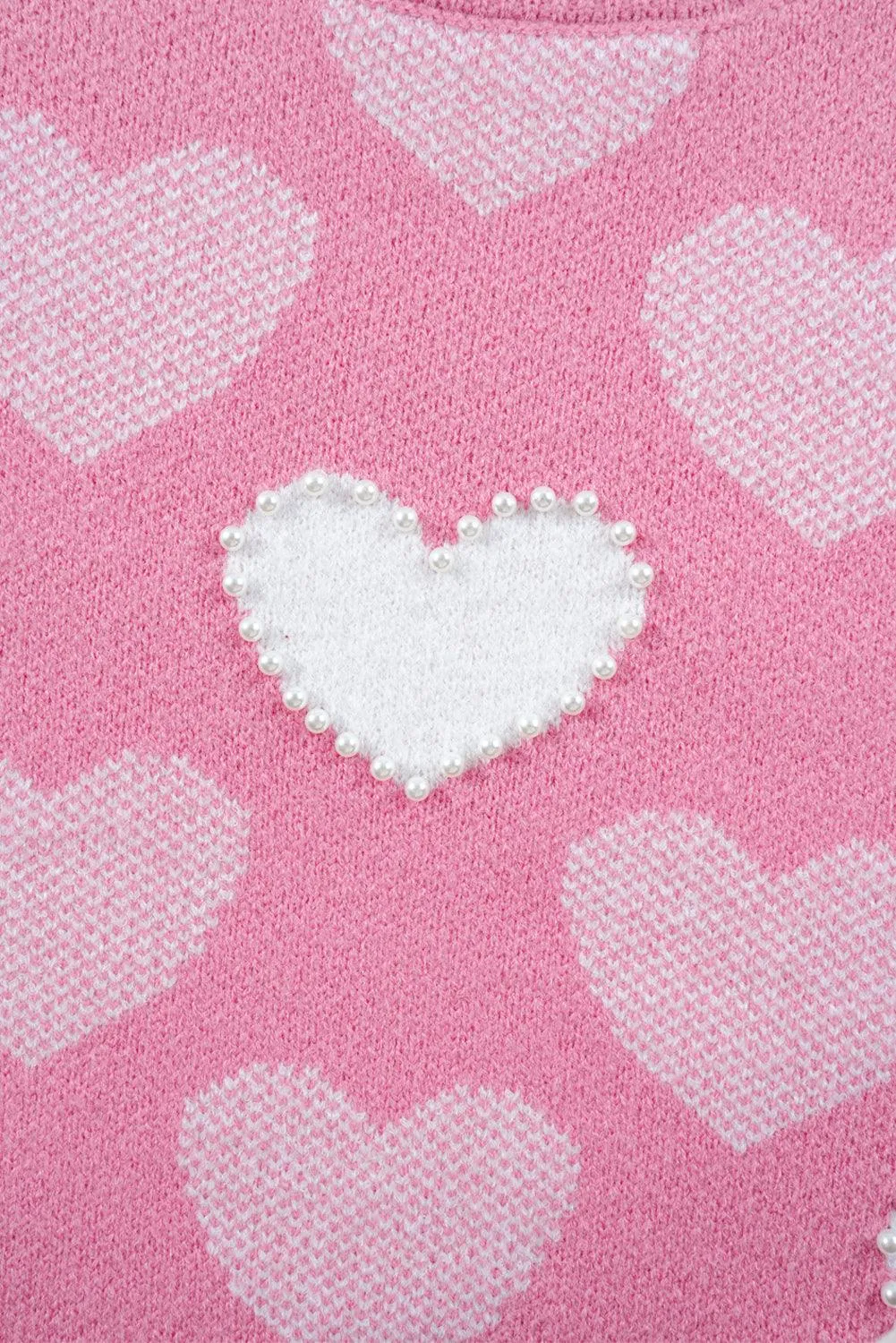 Hearts and Pearls Valentine Sweater