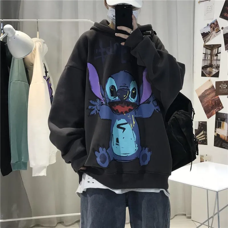 Hooded Men Loose All-Matching  INS Trendy Hip-Hop Korean Trendy Couple Sweatshirt