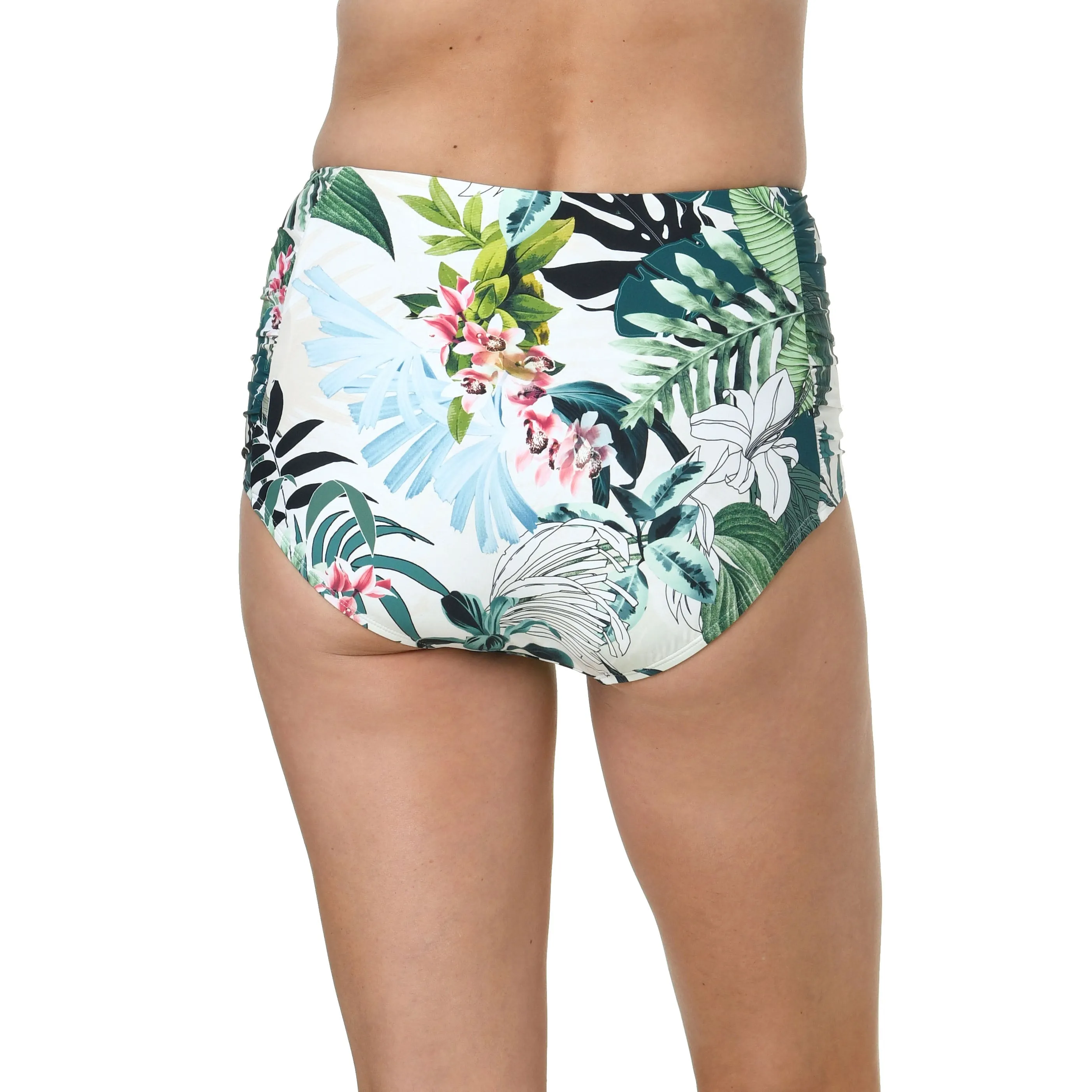 Jantzen Side Shirred Comfort Core High Waist Bottom - Nature Glow - FINAL SALE