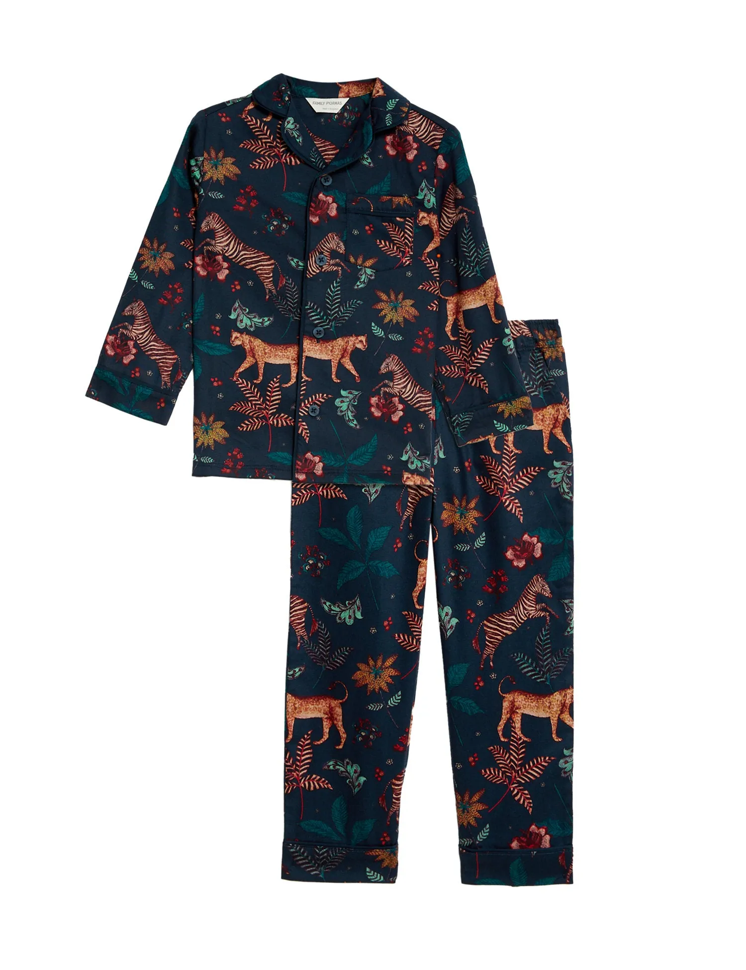 Kids Jungle Animals Family Christmas Pyjama Set