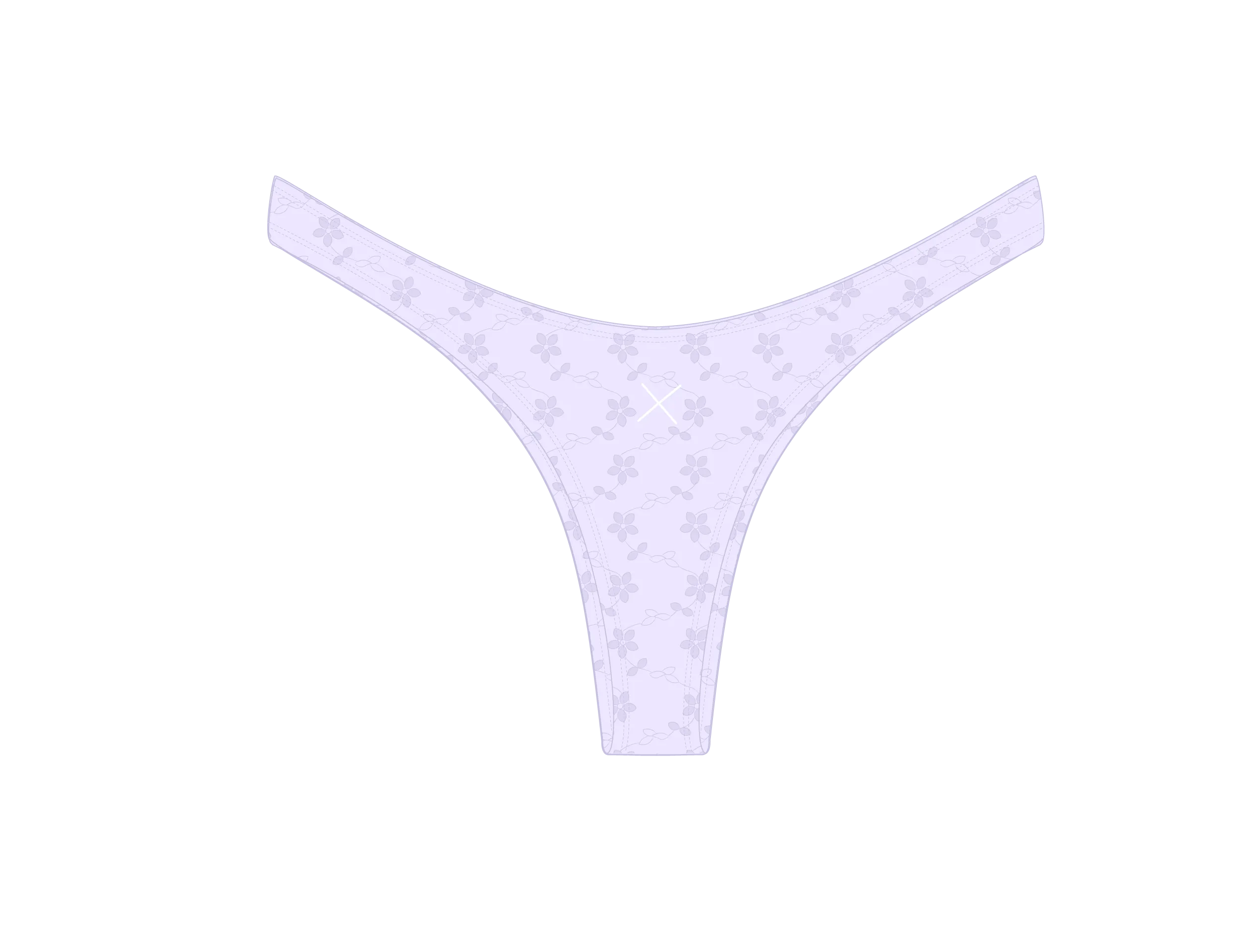 Lavender Lace Chic 80's Bottoms - LACE