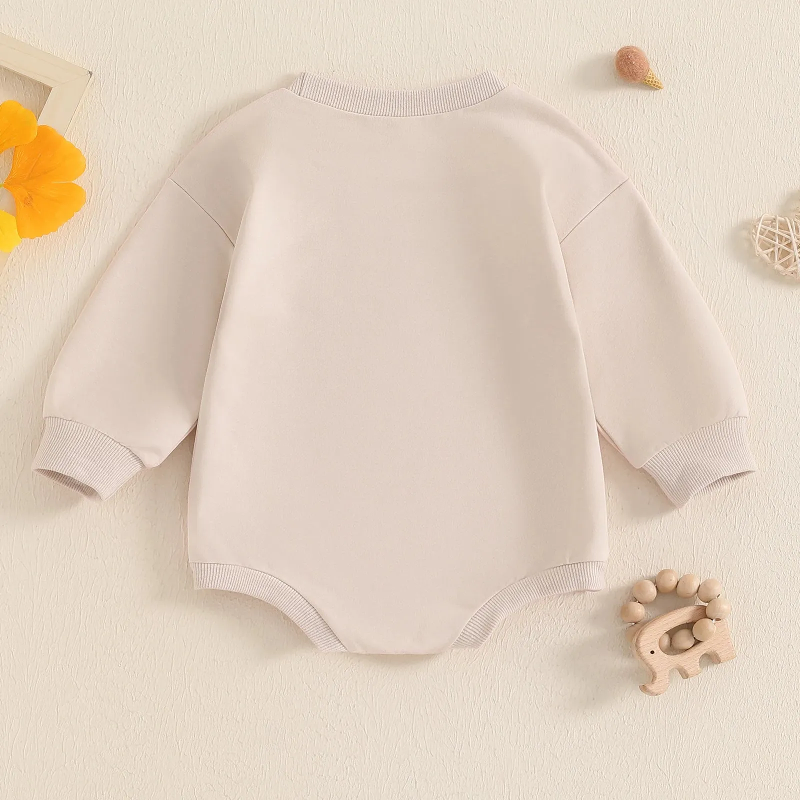 LITTLE BEAN Embroidered Long-Sleeve