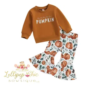 Lollipop Chic Bowtique LLC - Mama's Pumpkin Sweatshirt Set