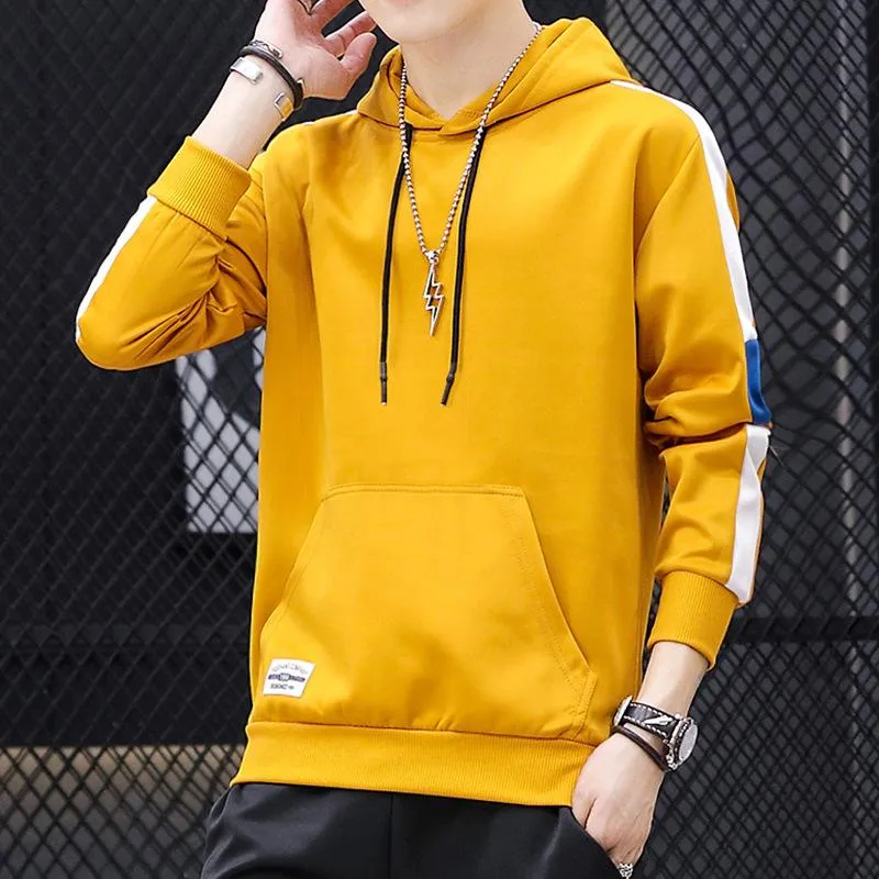 Long Sleeved T-Shirt Trendy Hooded Sweatshirt Loose Outerwear