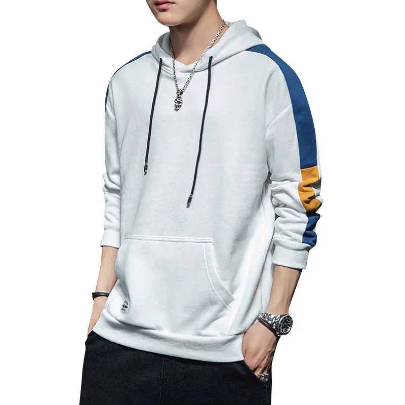 Long Sleeved T-Shirt Trendy Hooded Sweatshirt Loose Outerwear