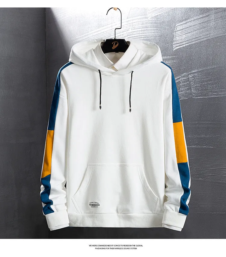 Long Sleeved T-Shirt Trendy Hooded Sweatshirt Loose Outerwear