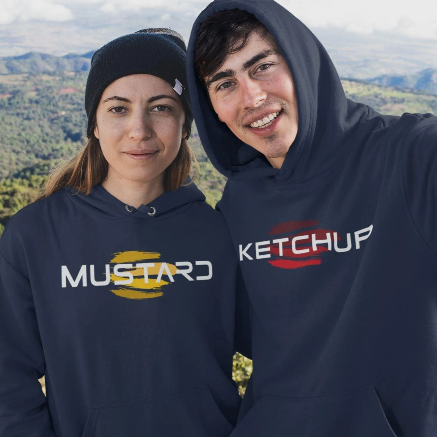 Matching Couple Outfit: His & Hers Ketchup & Mustard | Gifts For Couples