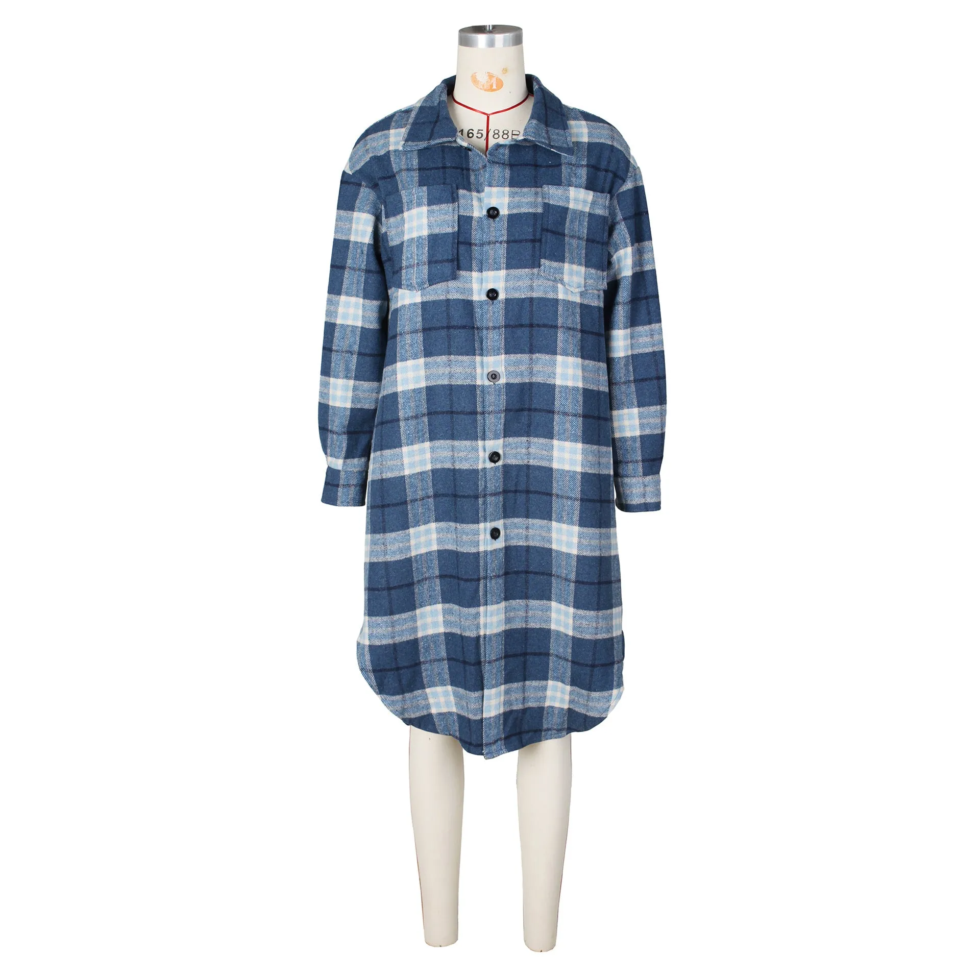 MB FASHION LONG SLEEVE FLANNEL OUTERWEAR 0648LY