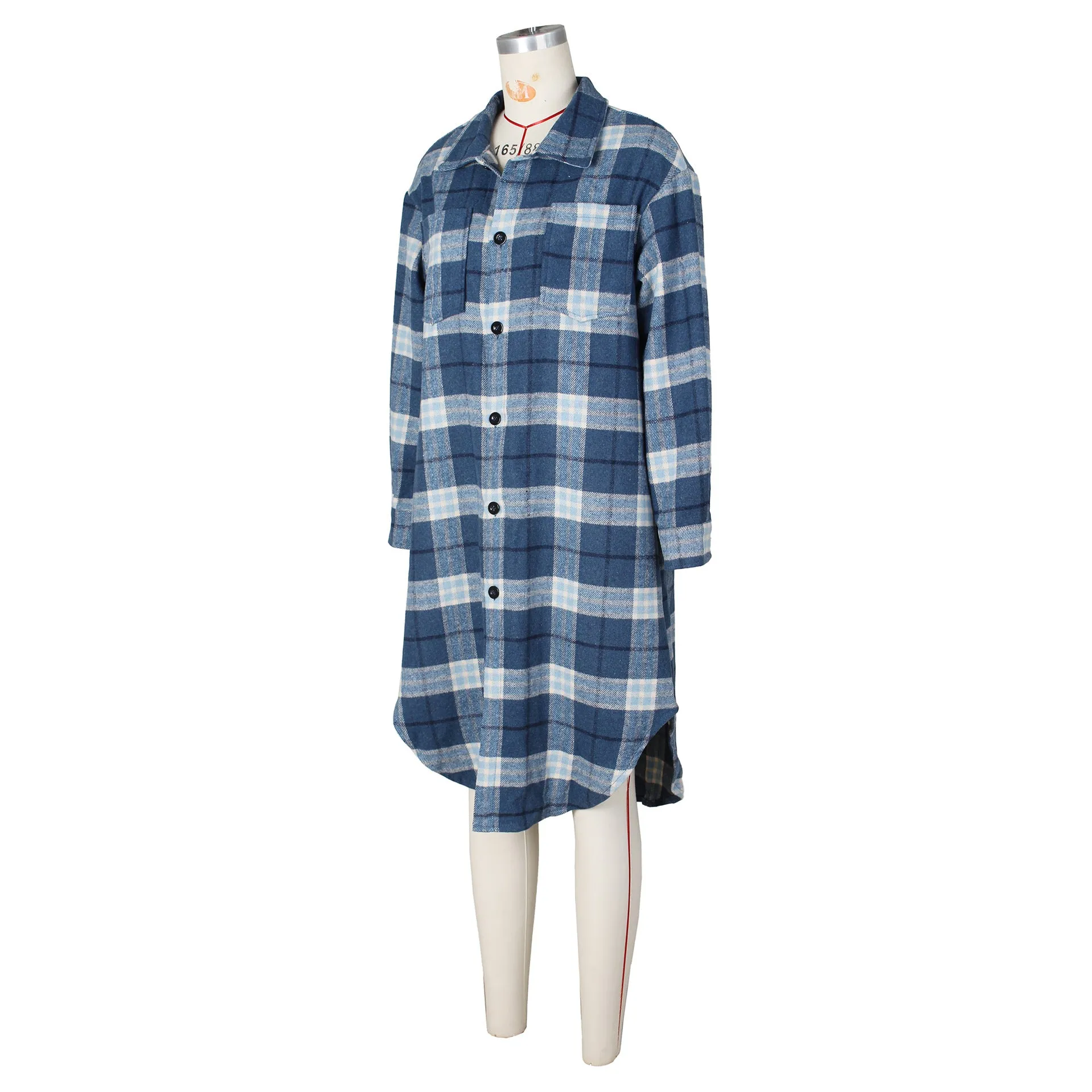 MB FASHION LONG SLEEVE FLANNEL OUTERWEAR 0648LY