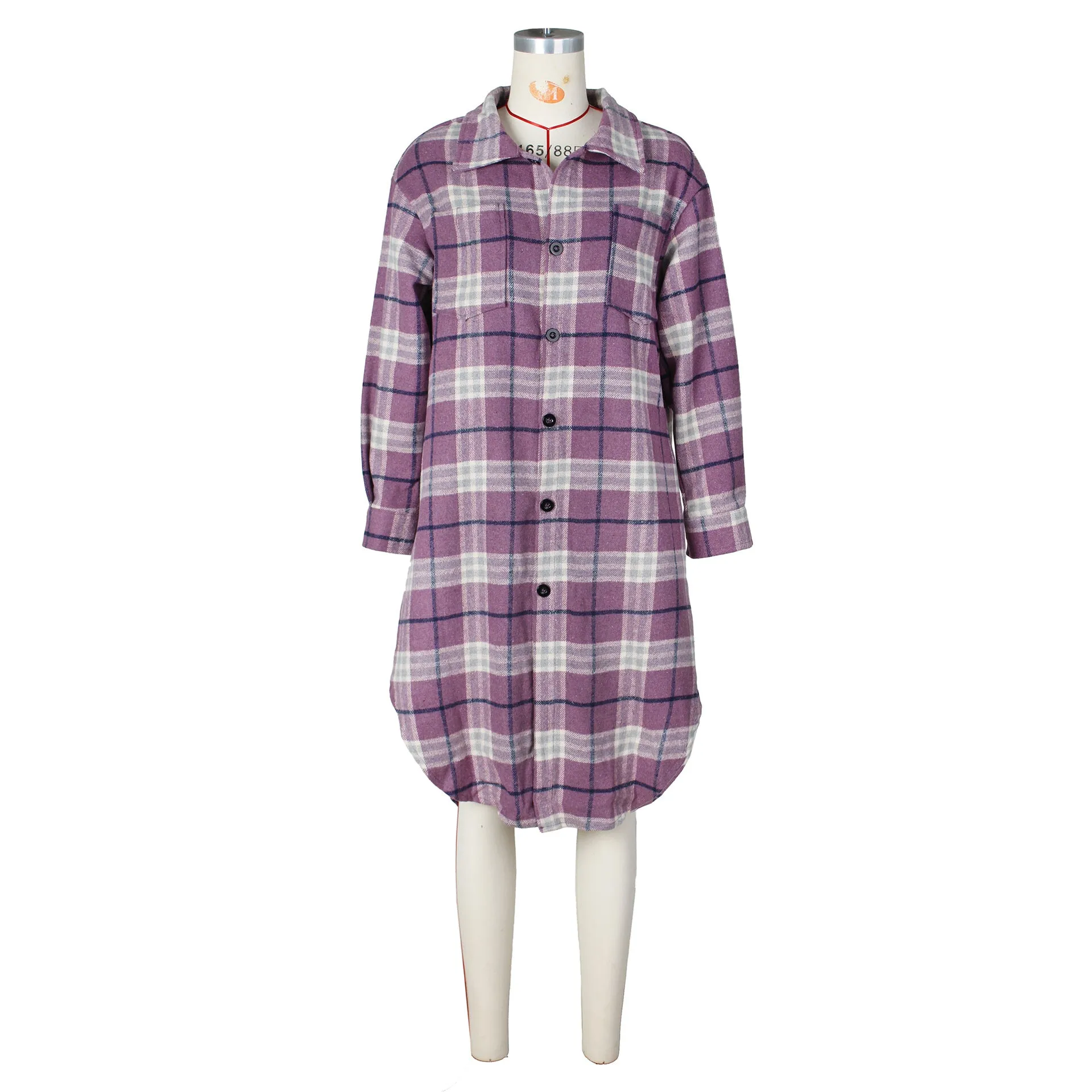 MB FASHION LONG SLEEVE FLANNEL OUTERWEAR 0648LY