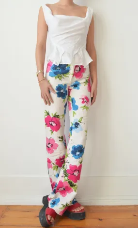 Moschino Cheap & Chic Floral Trousers