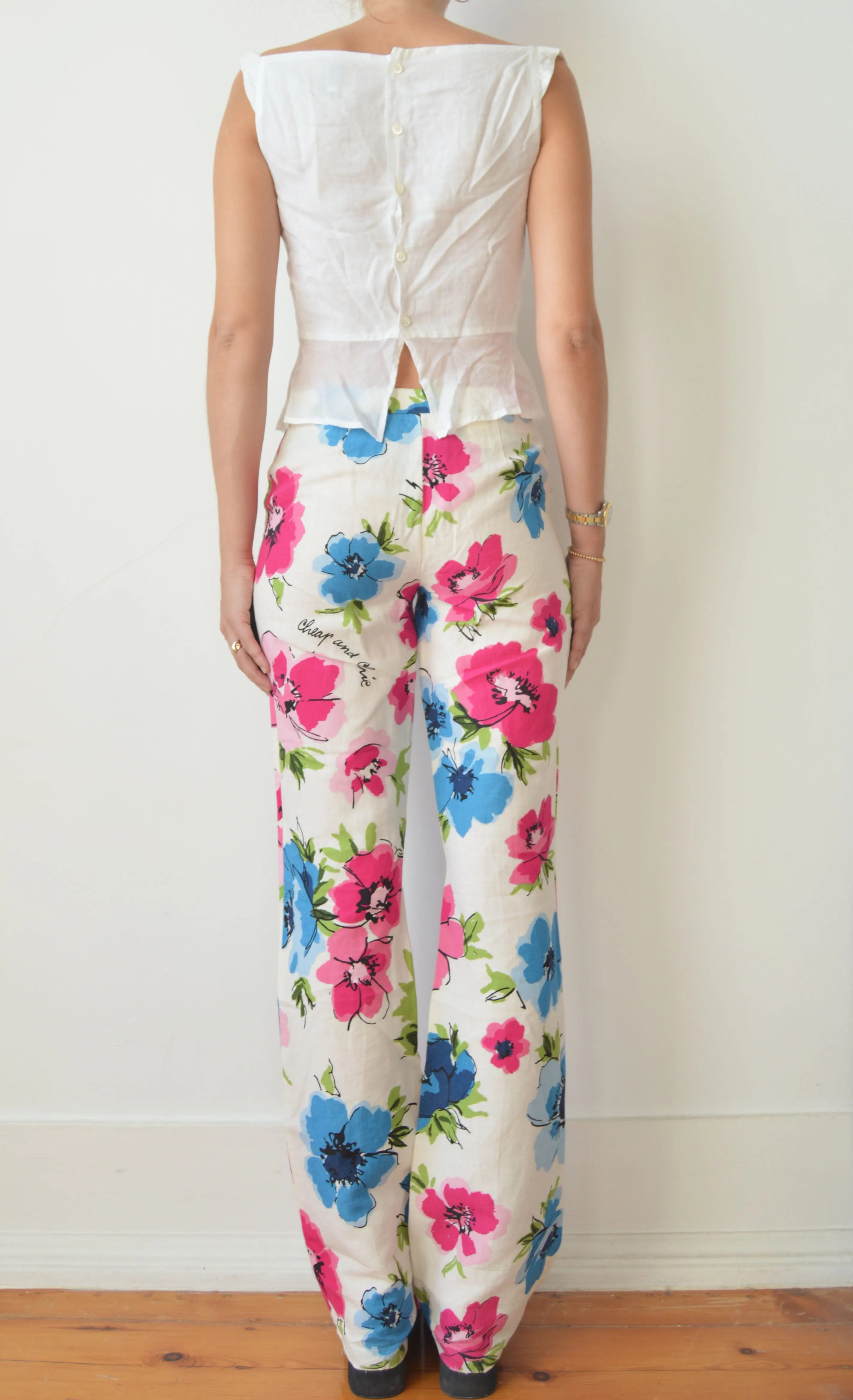 Moschino Cheap & Chic Floral Trousers