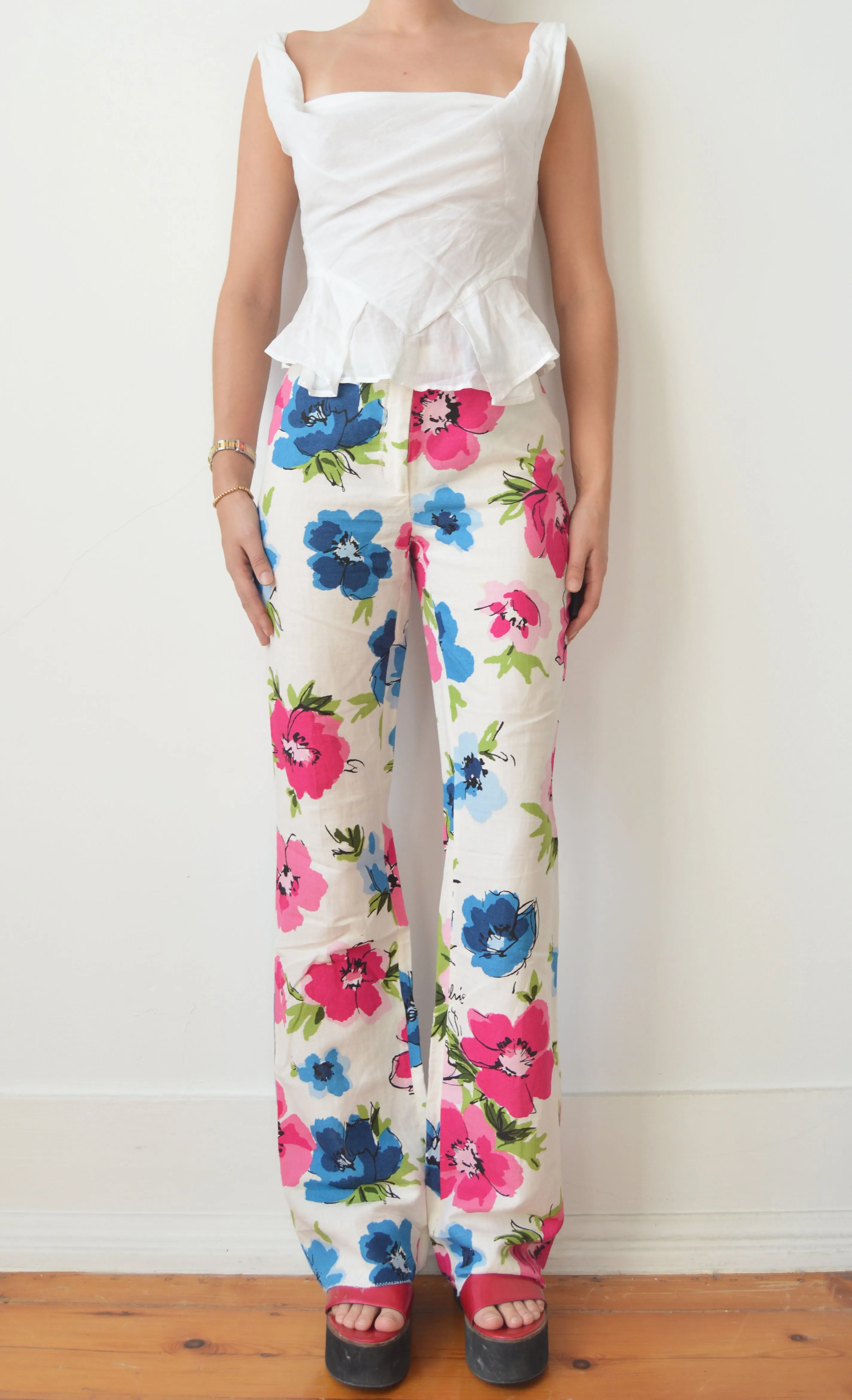 Moschino Cheap & Chic Floral Trousers