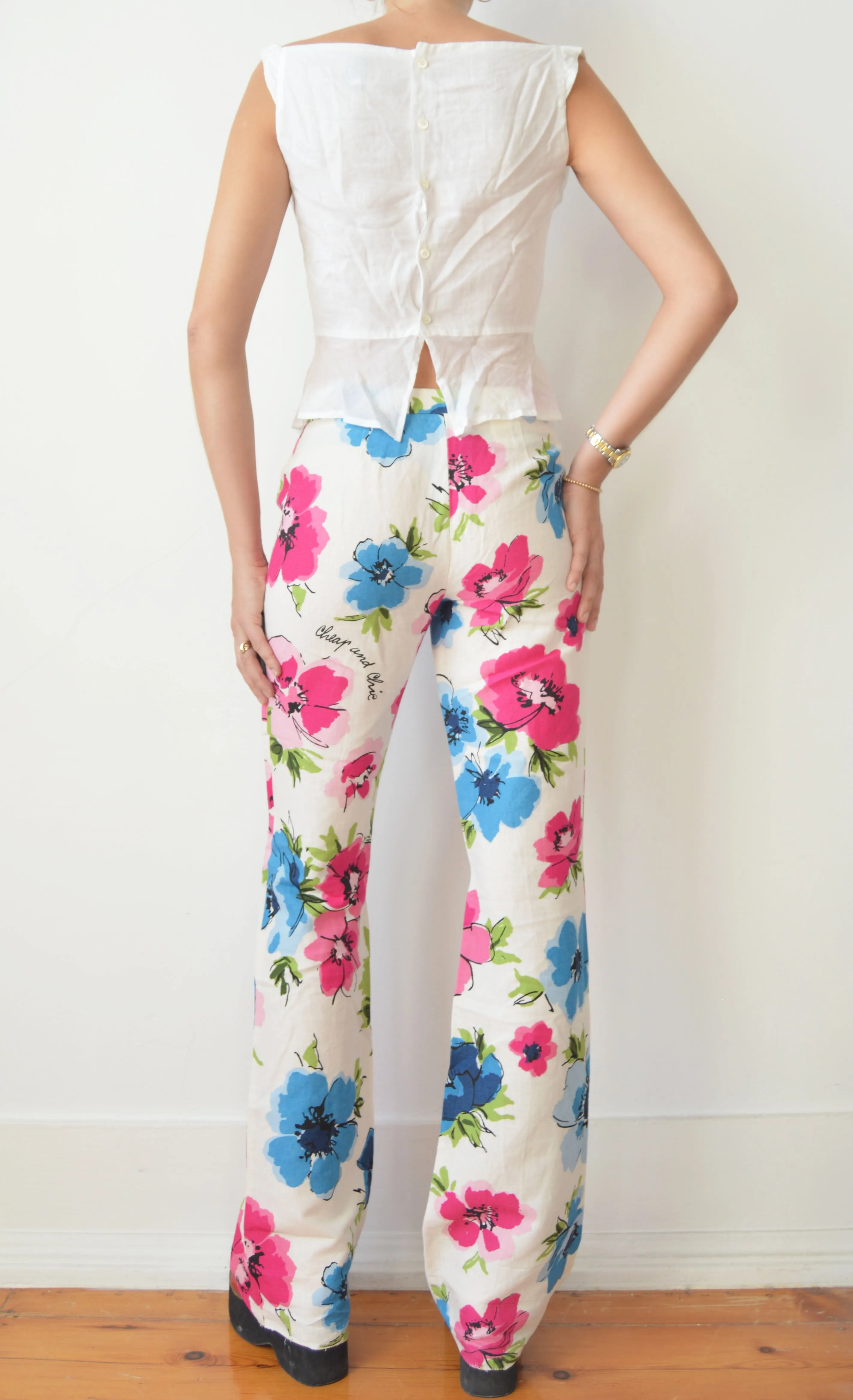 Moschino Cheap & Chic Floral Trousers