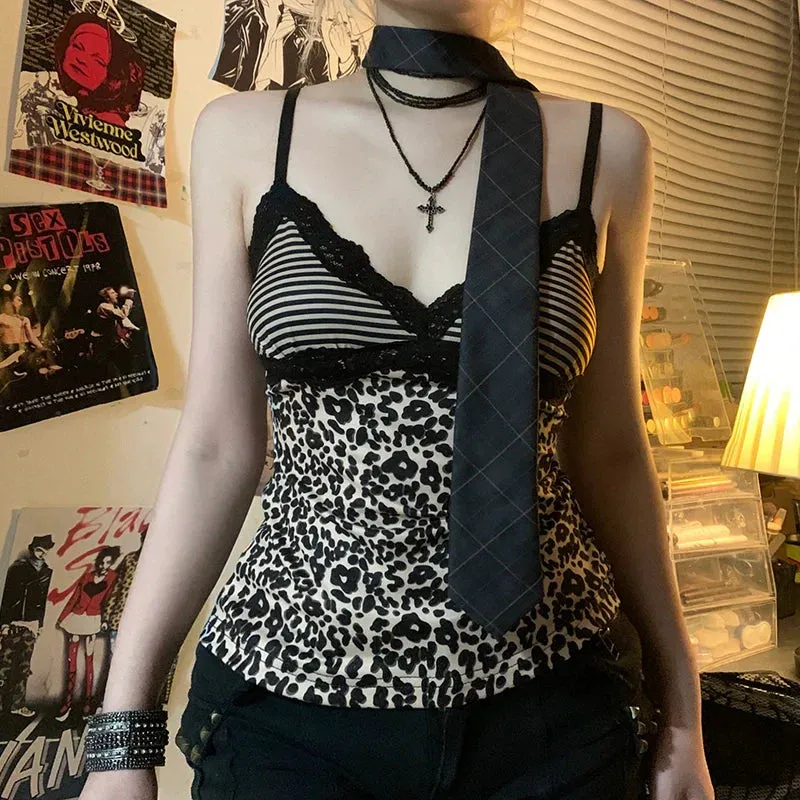 Naima Leopard Print V-Neck Camisole