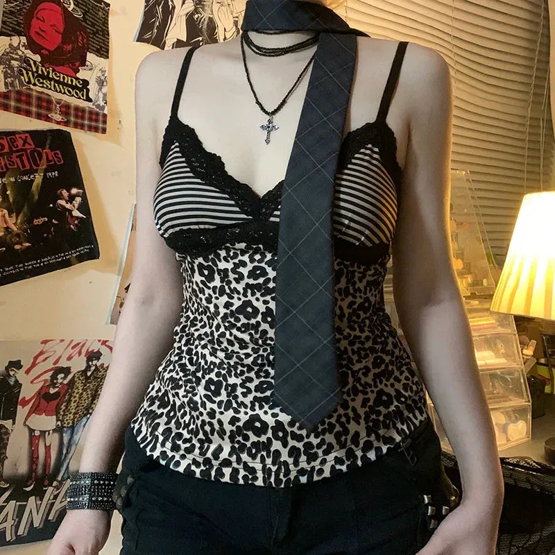 Naima Leopard Print V-Neck Camisole