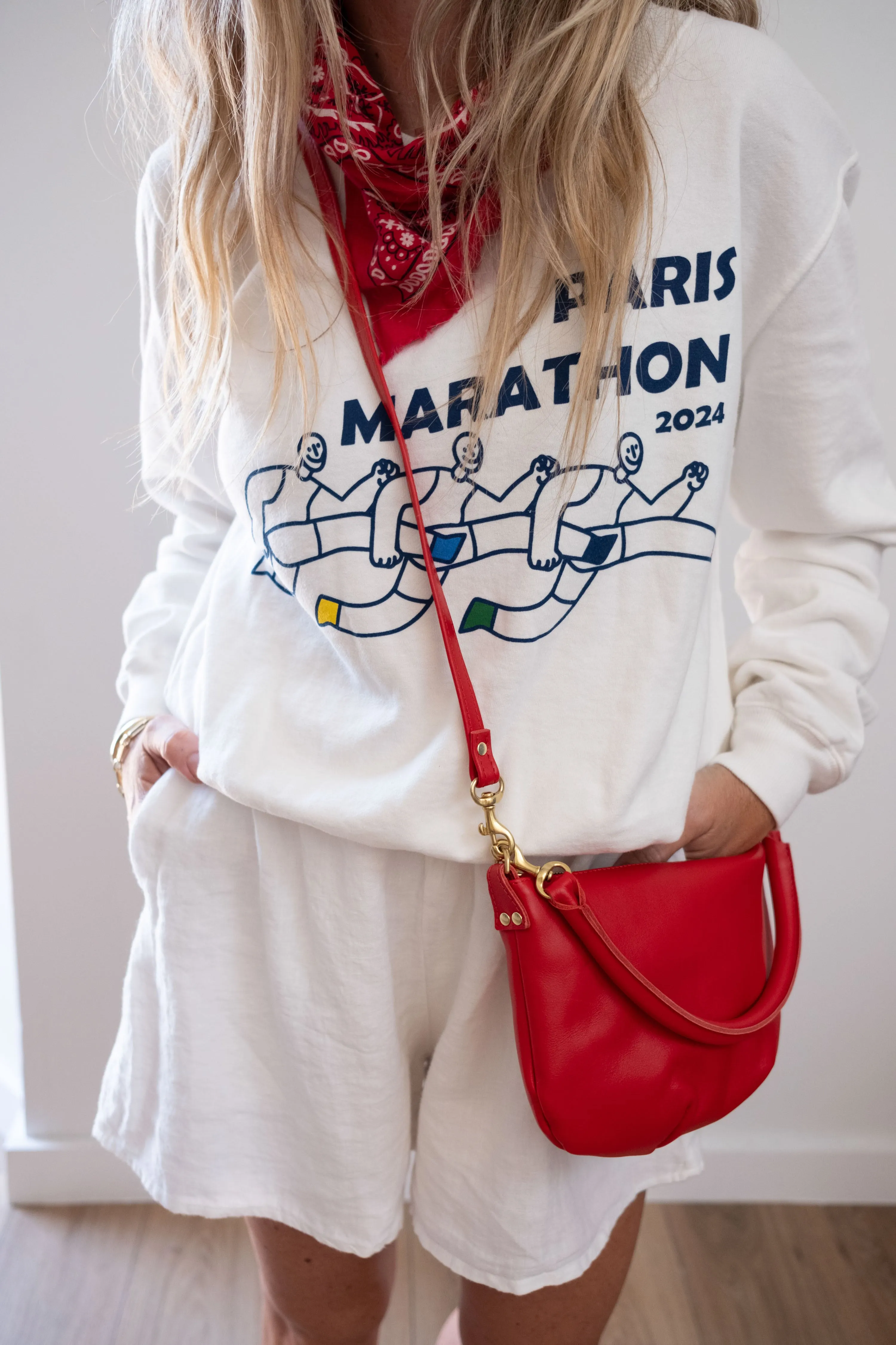 Paris Marathon Crop Sweatshirt