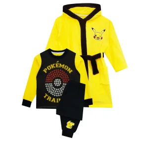 Pokemon Pikachu Dressing Gown and Pyjama Set