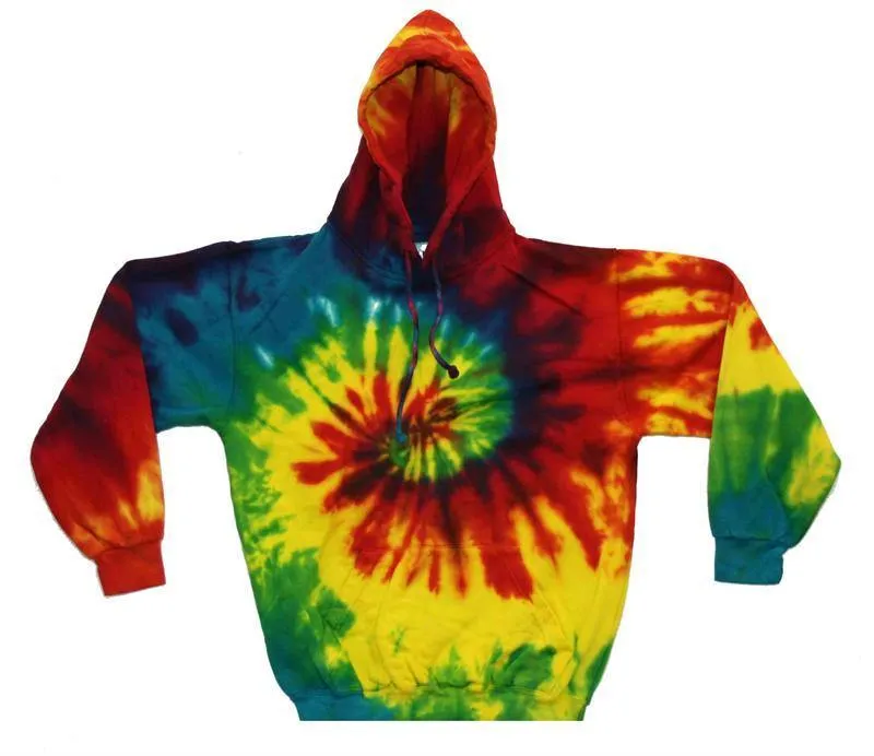 Reactive Rainbow Tie Dye Hoody