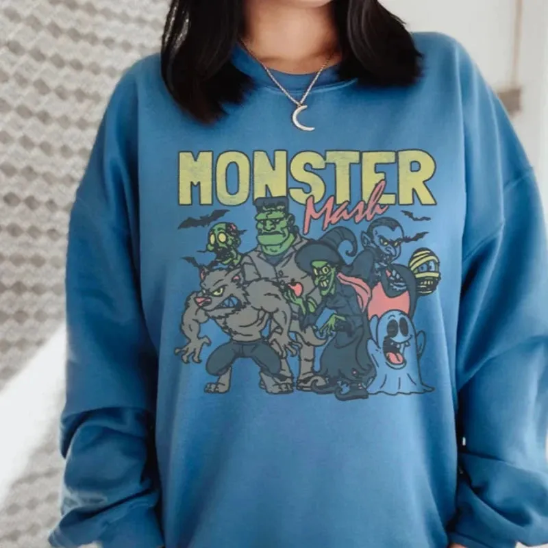 Retro Halloween Themed Comfy Sweatshirts