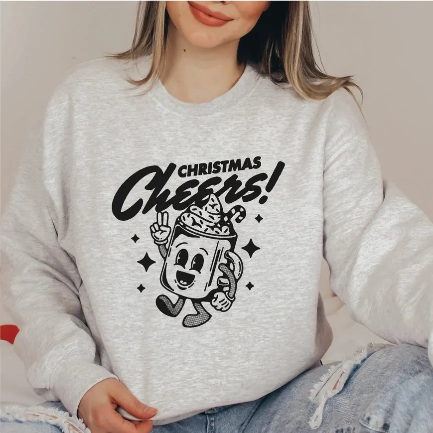 Retro Holiday Sweatshirt For Women Christmas Crew 90S Vibe