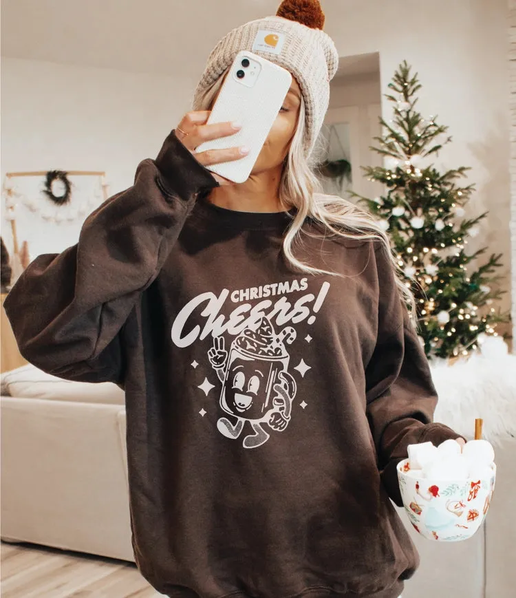 Retro Holiday Sweatshirt For Women Christmas Crew 90S Vibe