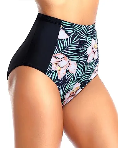 Retro Tummy Control Swimsuit Bottoms