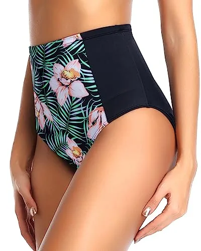 Retro Tummy Control Swimsuit Bottoms