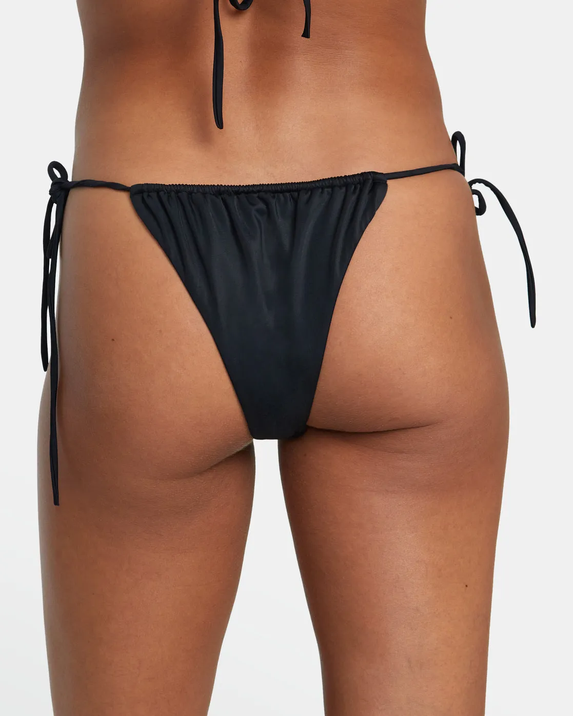 Solid Tie Skimpy Bikini Bottoms